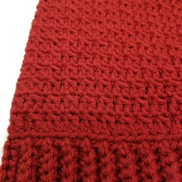 Handmade Crochet Red Adult Size Leg Warmers, Winter Accessory, Dance - Picture 3 of 3